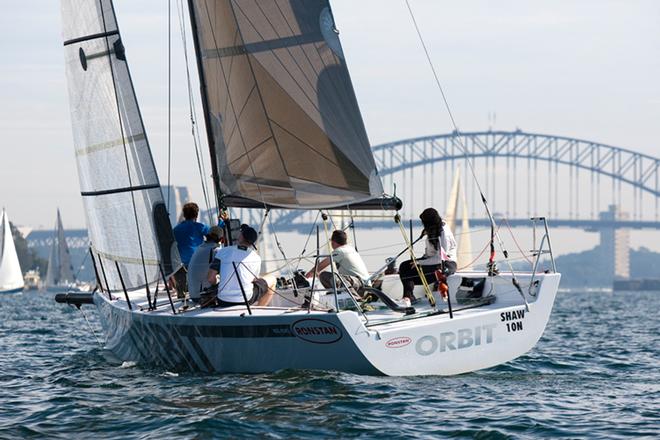 Michelle Gilfoyle took total control of Orbit and won Division A Spinnaker.  © www.SailPix.com.au http://www.SailPix.com.au